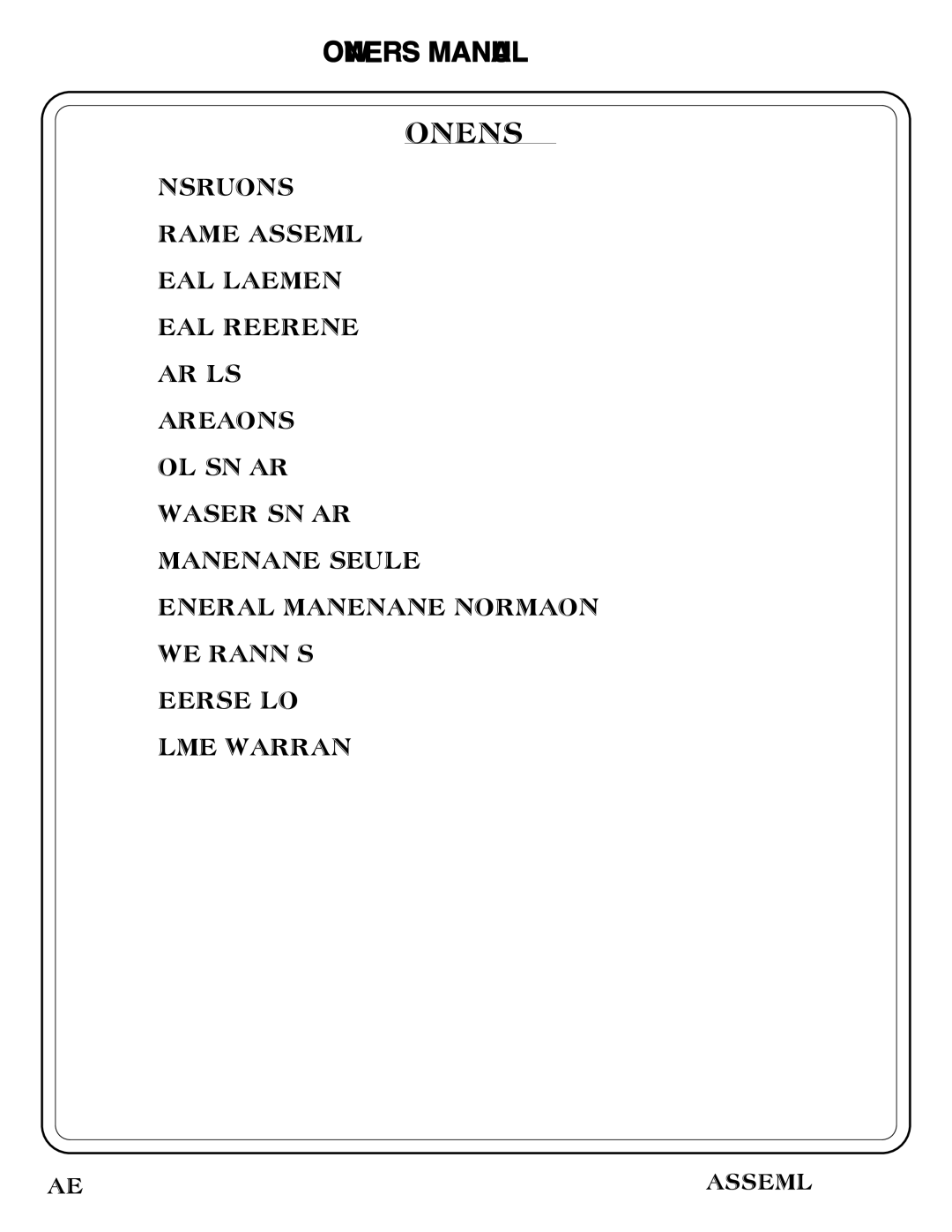 Hoist Fitness CF-3465 owner manual Contents 