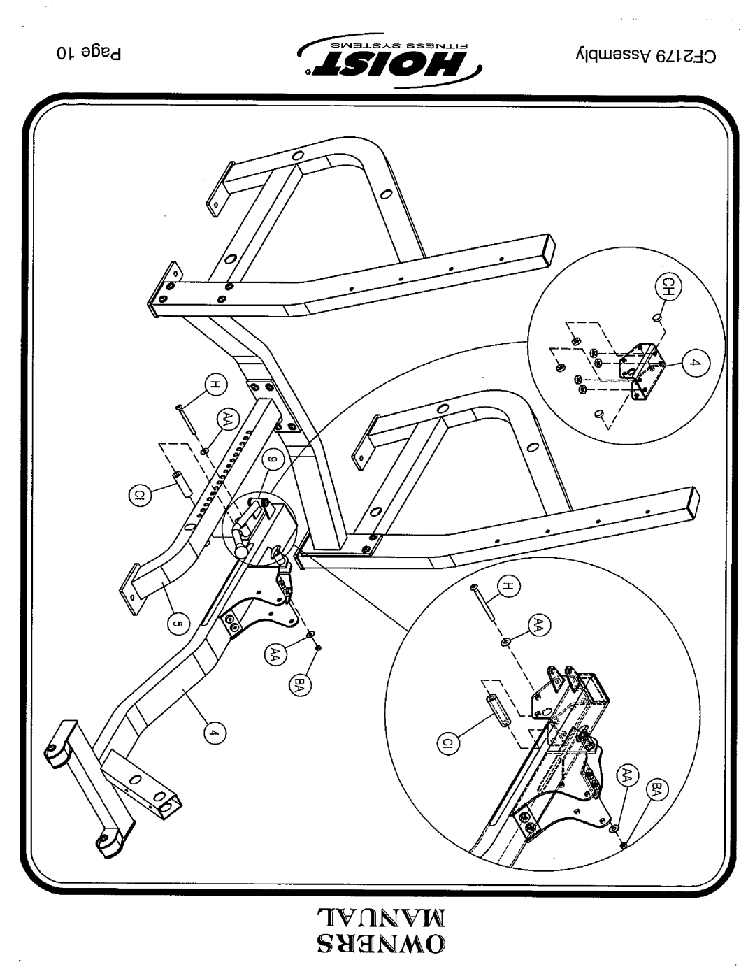 Hoist Fitness CF2179 manual 