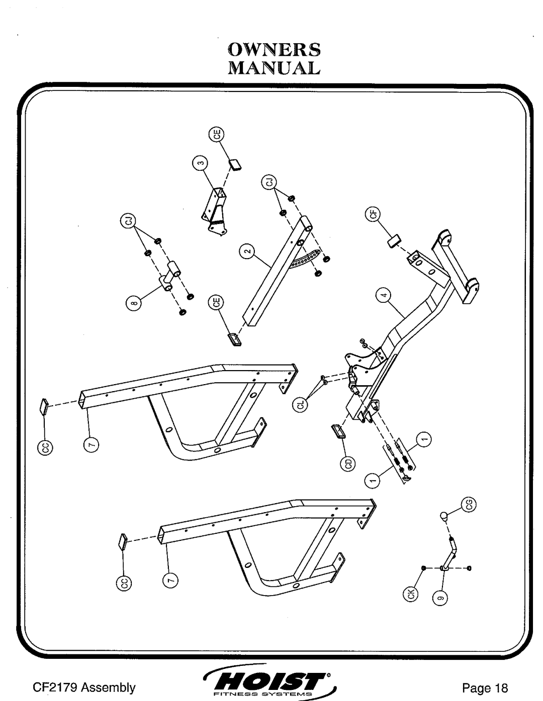 Hoist Fitness CF2179 manual 