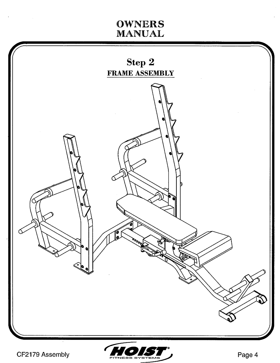 Hoist Fitness CF2179 manual 