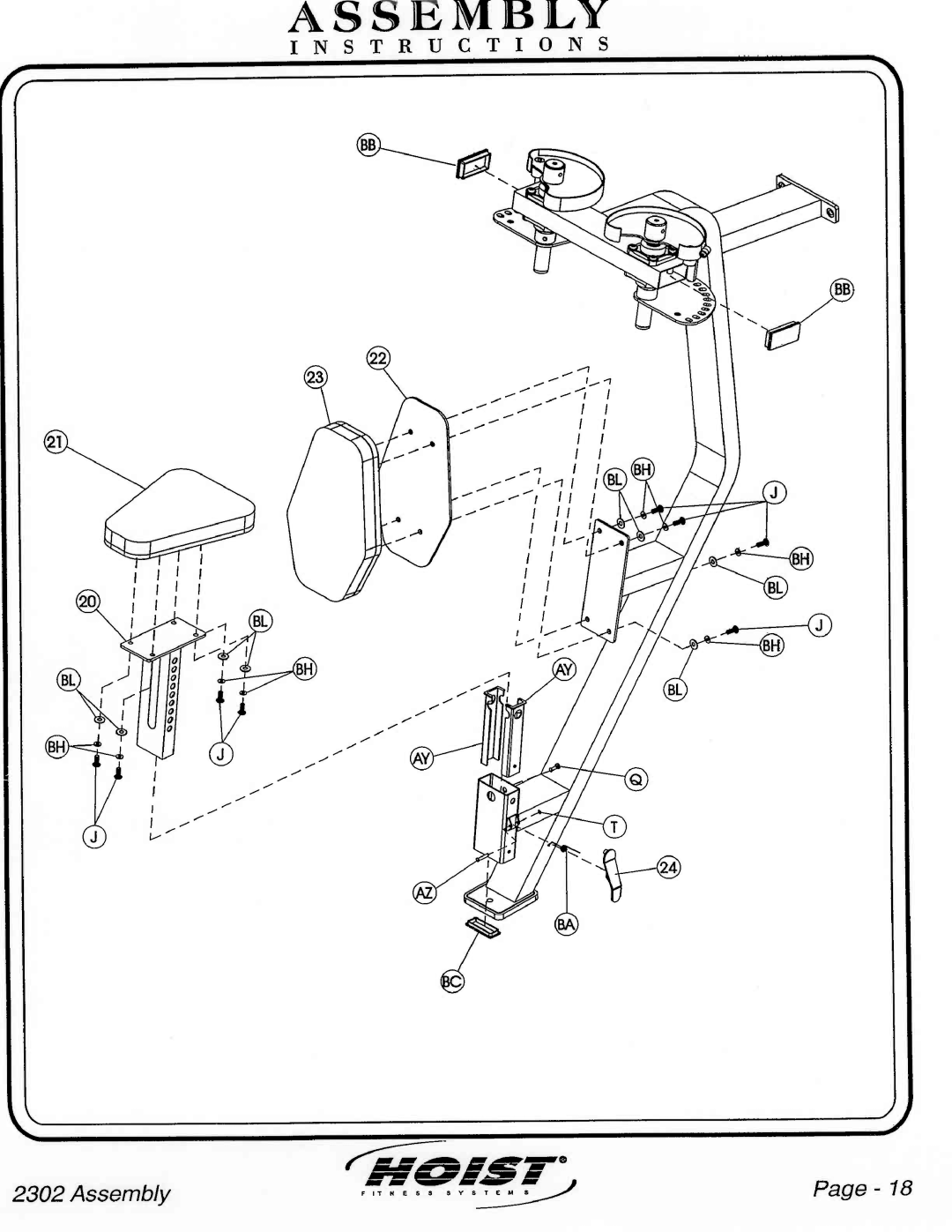 Hoist Fitness CL-2302 manual 