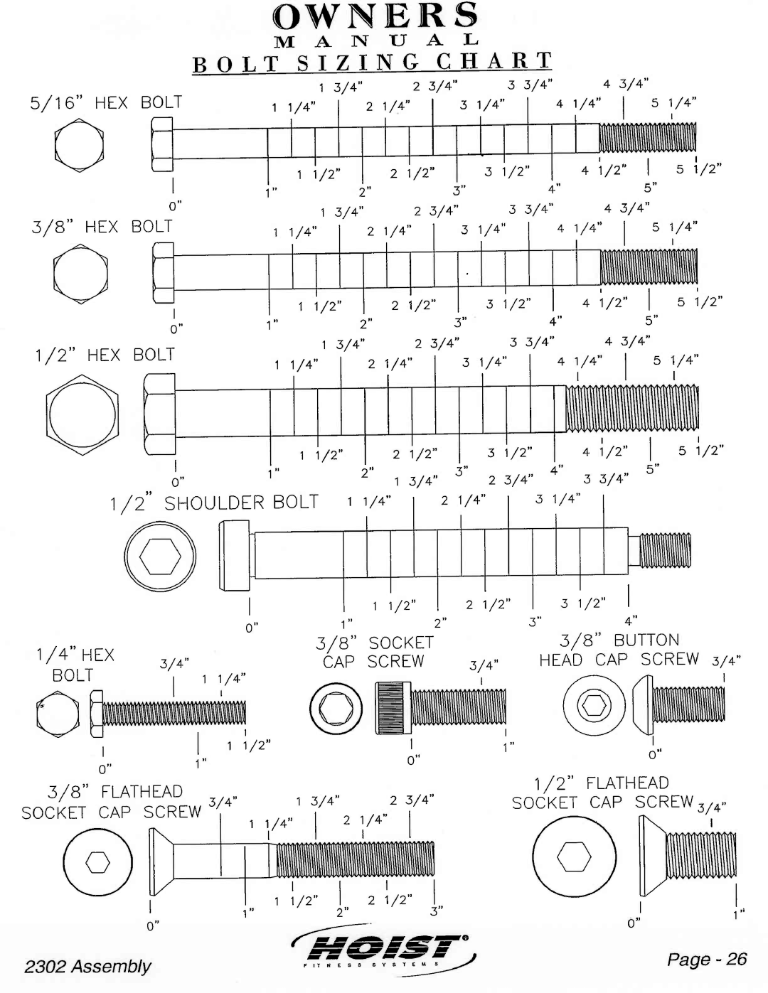 Hoist Fitness CL-2302 manual 