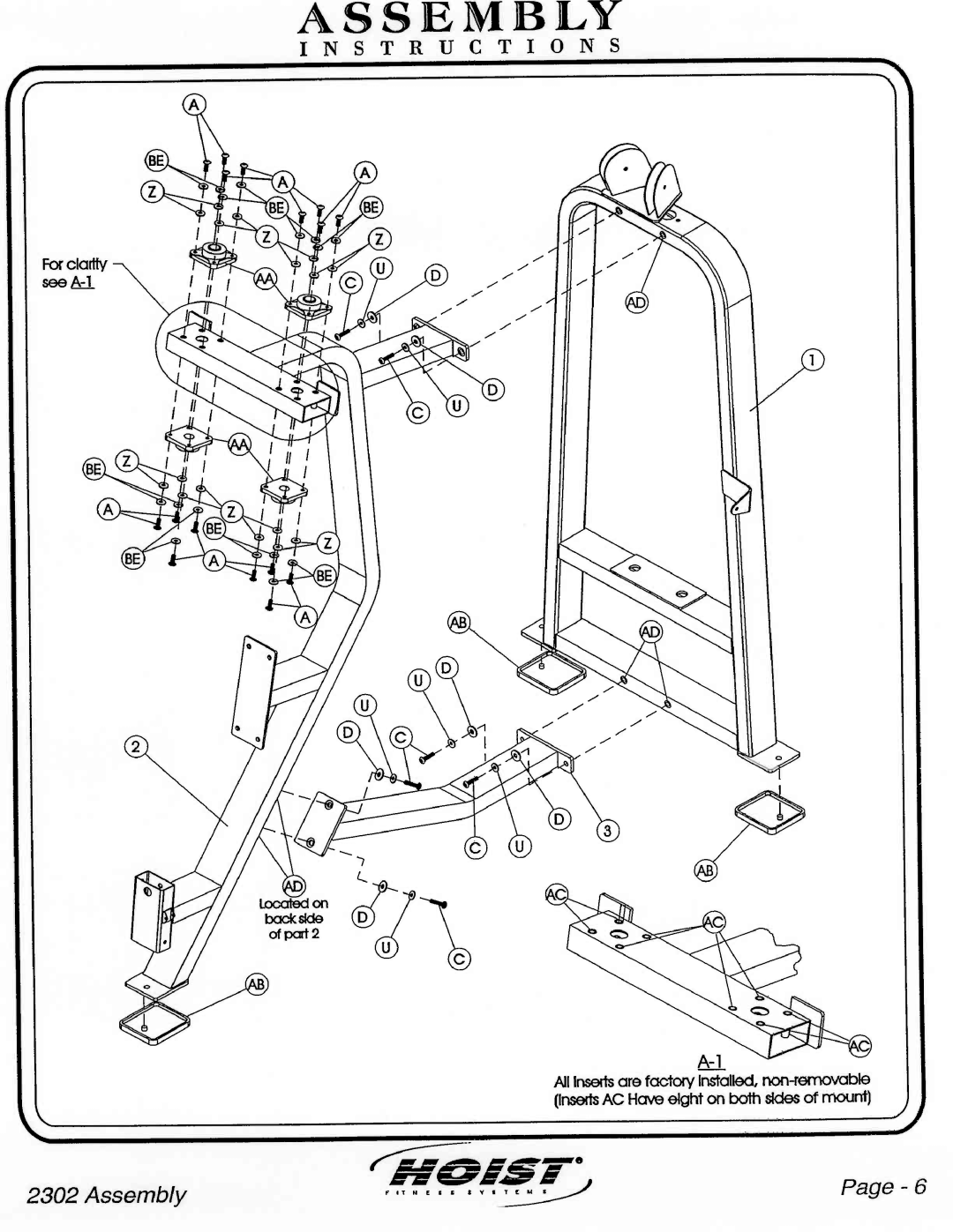 Hoist Fitness CL-2302 manual 