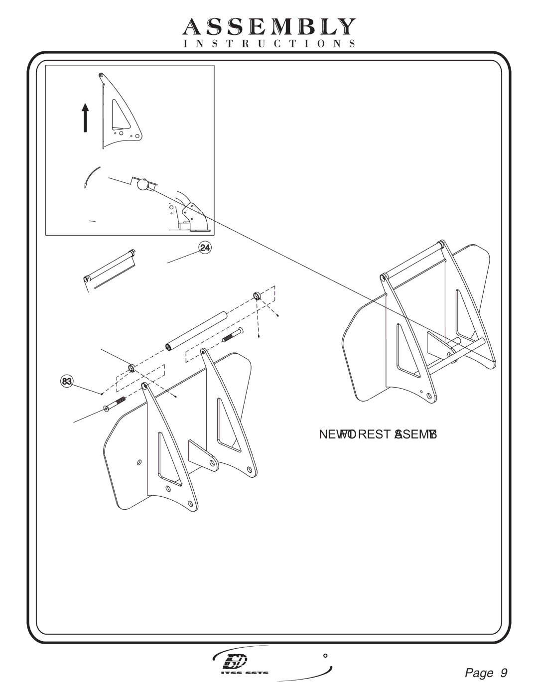 Hoist Fitness CL-2403 owner manual NEW Foot Rest Assembly OLD Foot Rest Assembly 