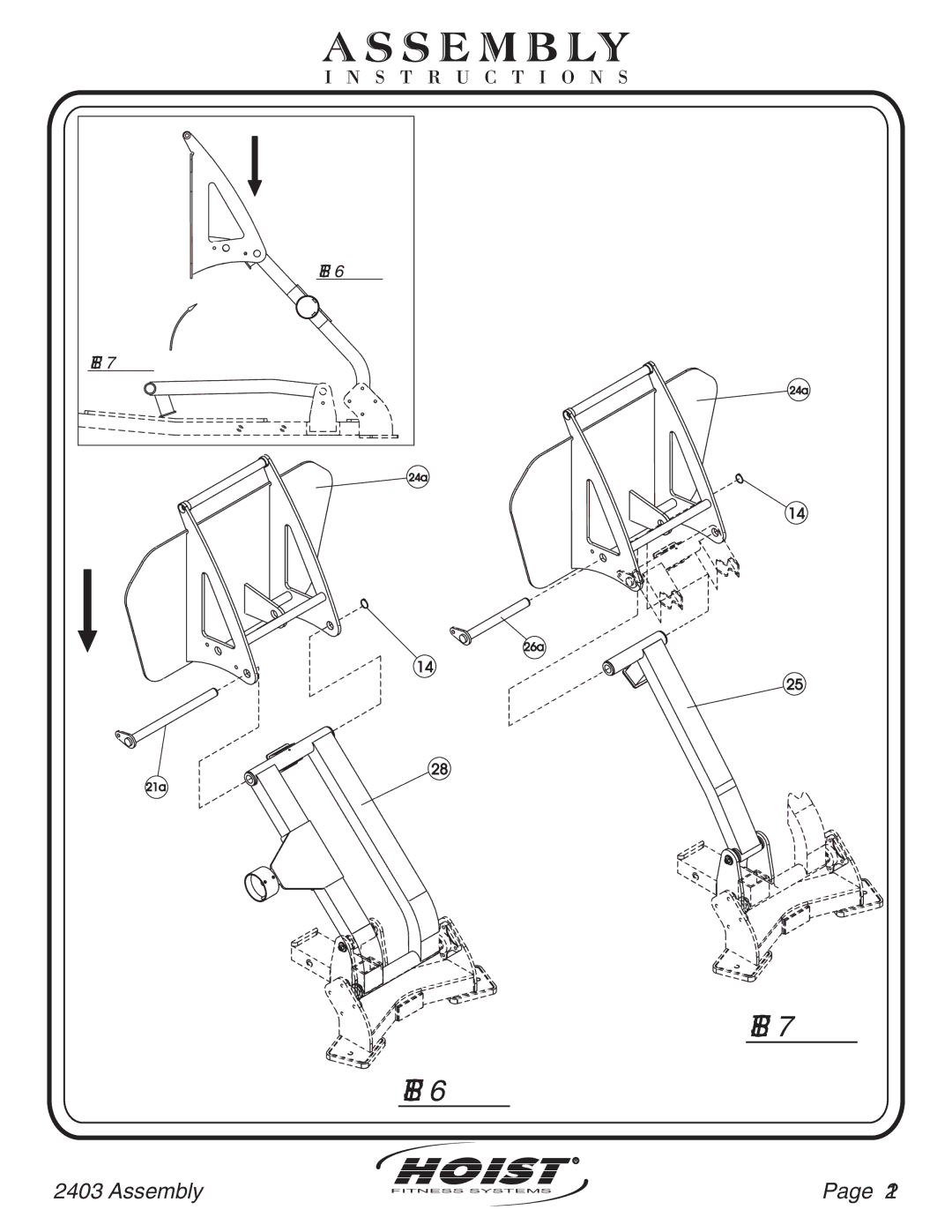 Hoist Fitness CL-2403 owner manual Step 