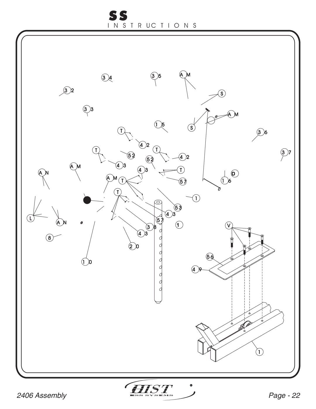 Hoist Fitness CL-2406 owner manual Ss E M B Ly 