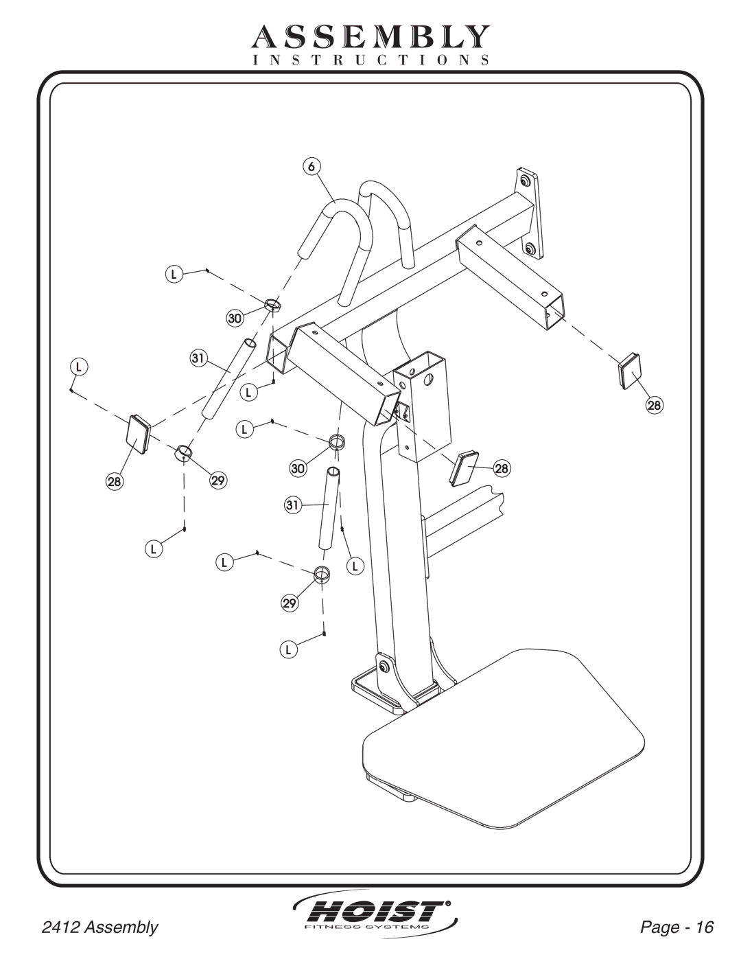 Hoist Fitness CL-2412 owner manual 2829 