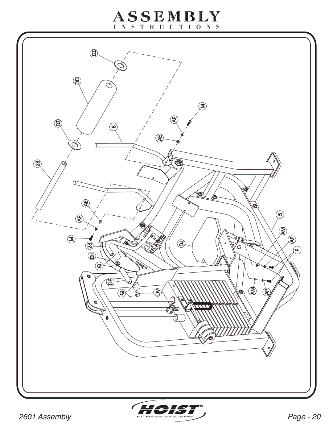 Hoist Fitness CL-2601 owner manual S E M B Ly 