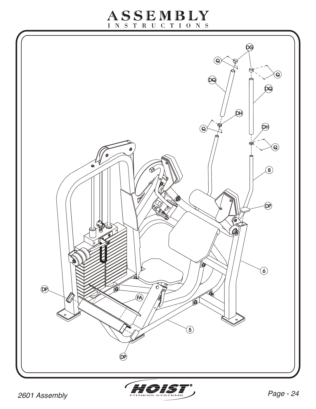 Hoist Fitness CL-2601 owner manual S E M B Ly 