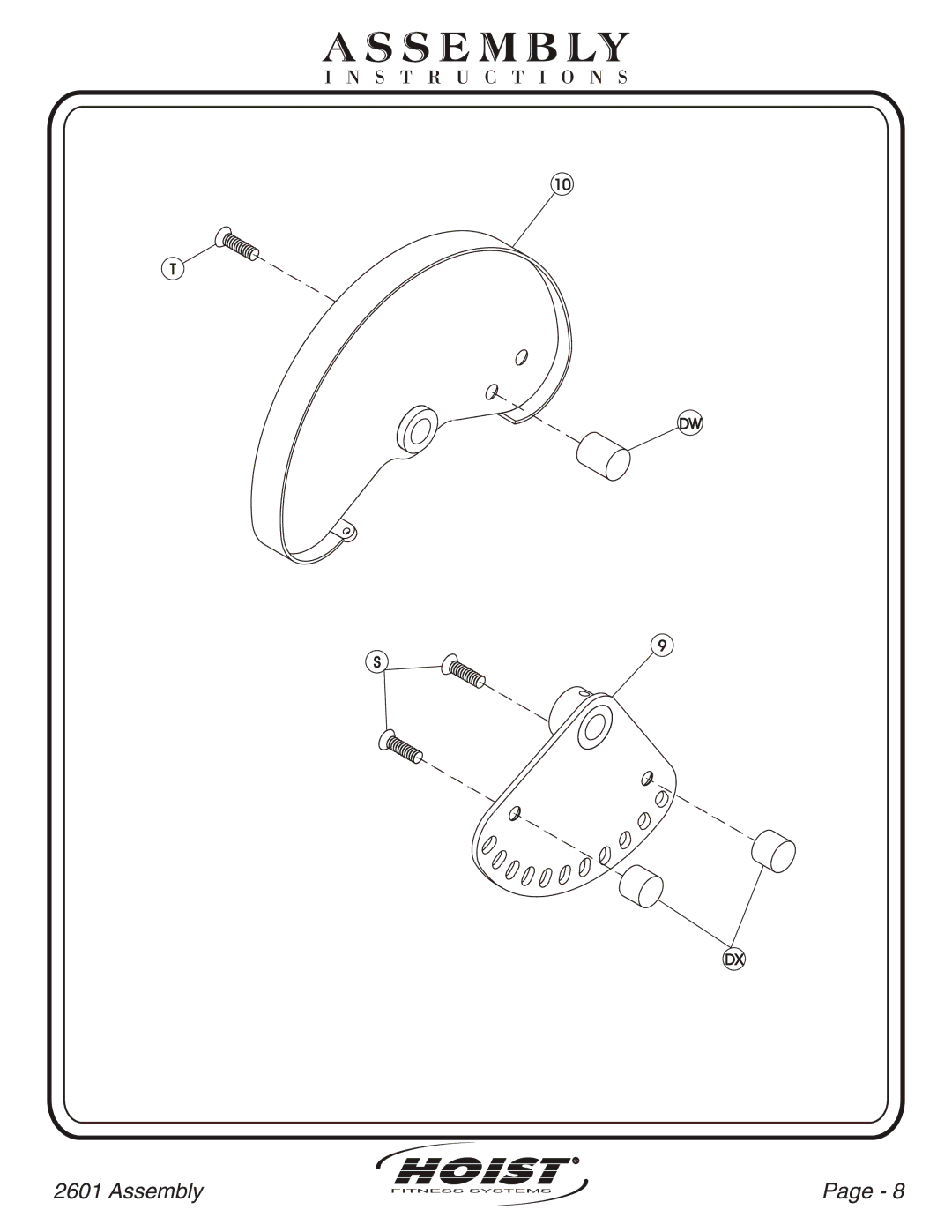 Hoist Fitness CL-2601 owner manual S E M B Ly 