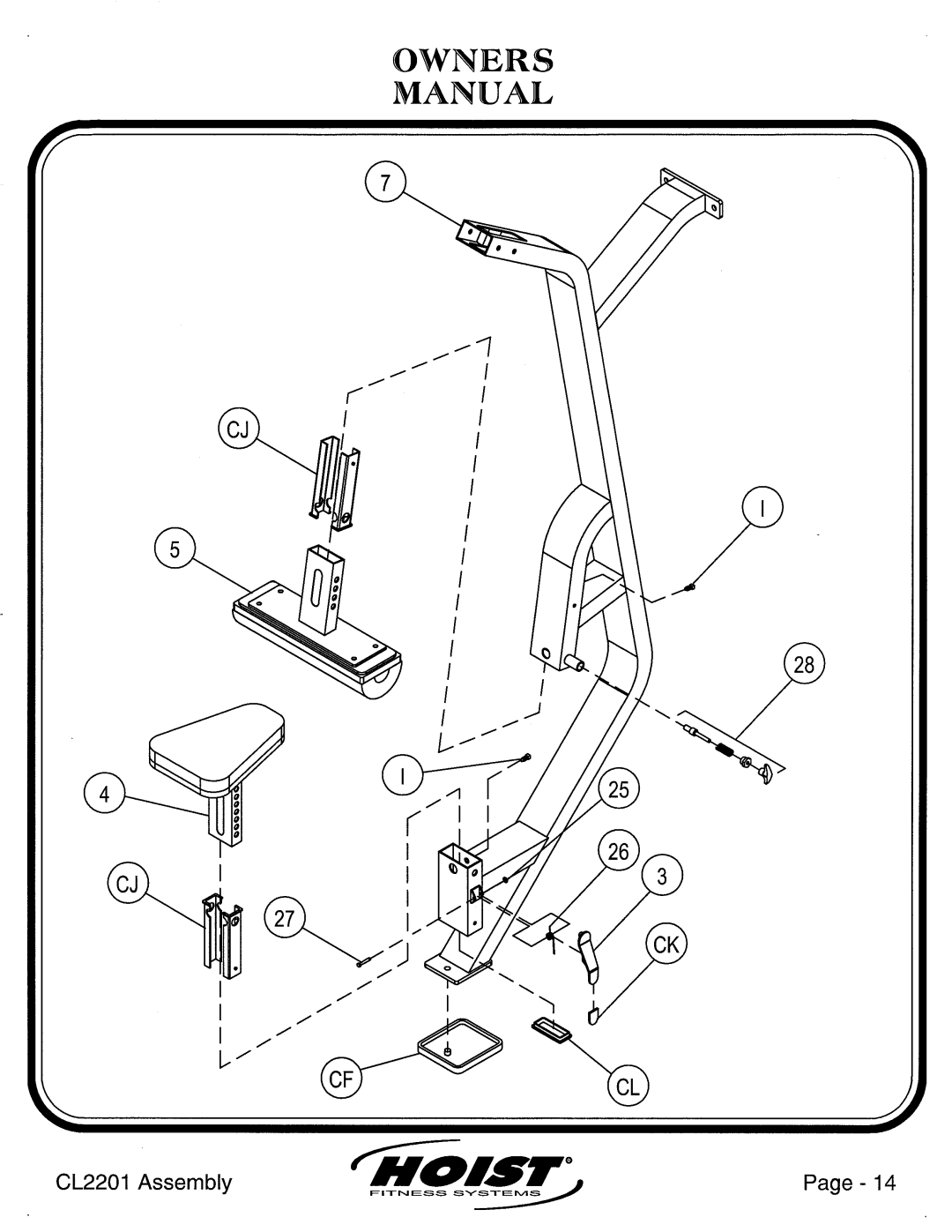 Hoist Fitness CL2201 manual 