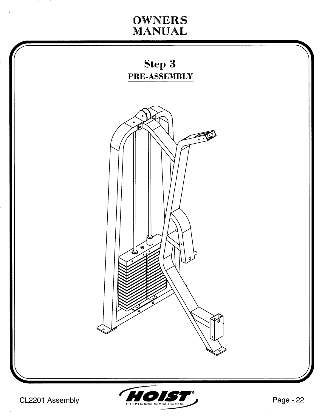 Hoist Fitness CL2201 manual 