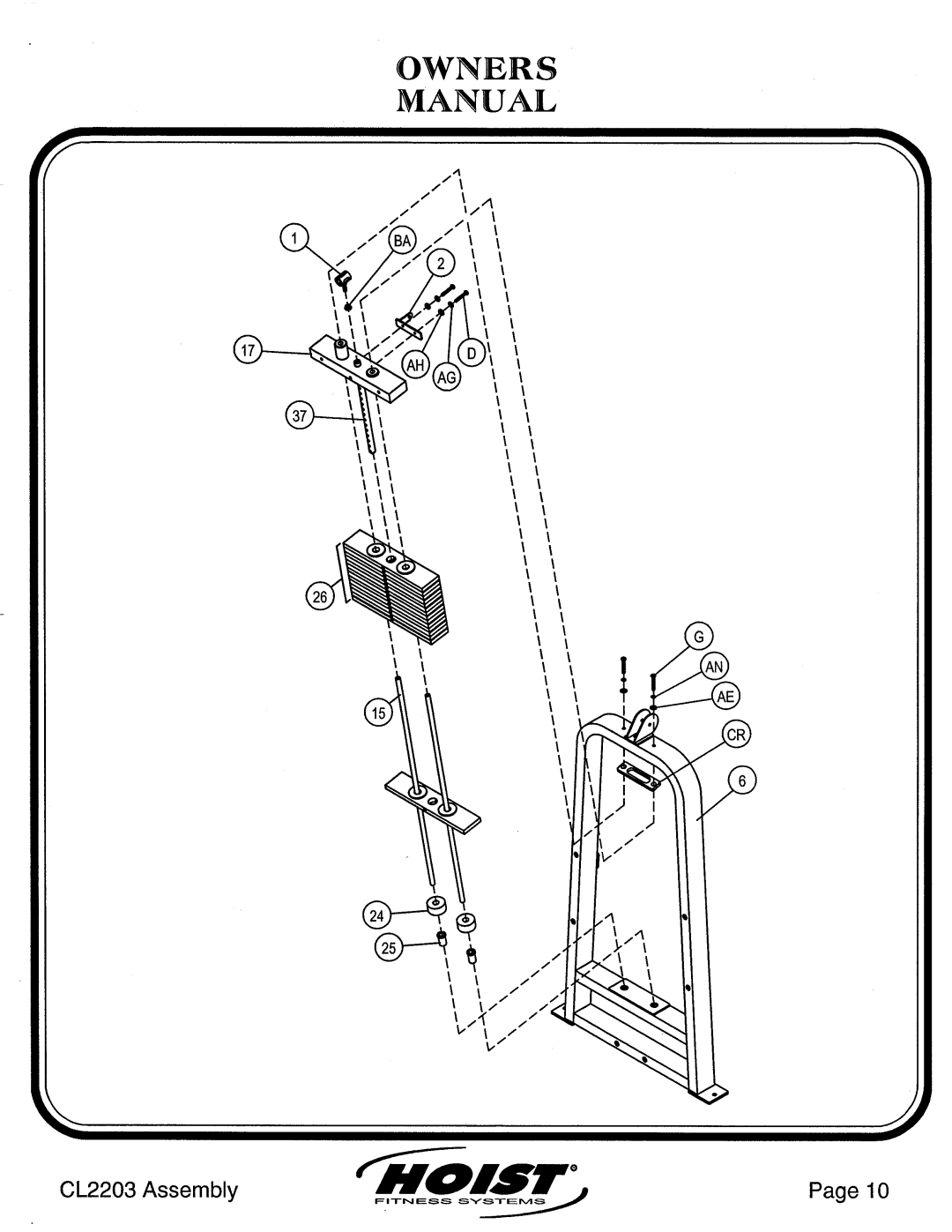 Hoist Fitness CL2203 manual 