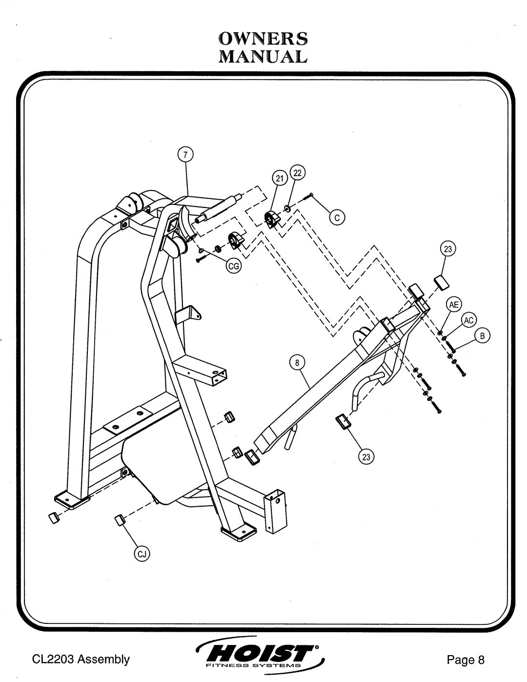 Hoist Fitness CL2203 manual 