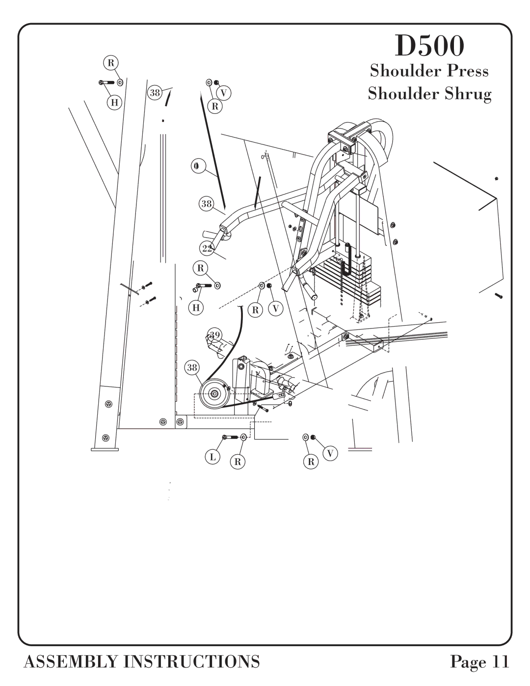 Hoist Fitness dual500 manual 38V 22 R 