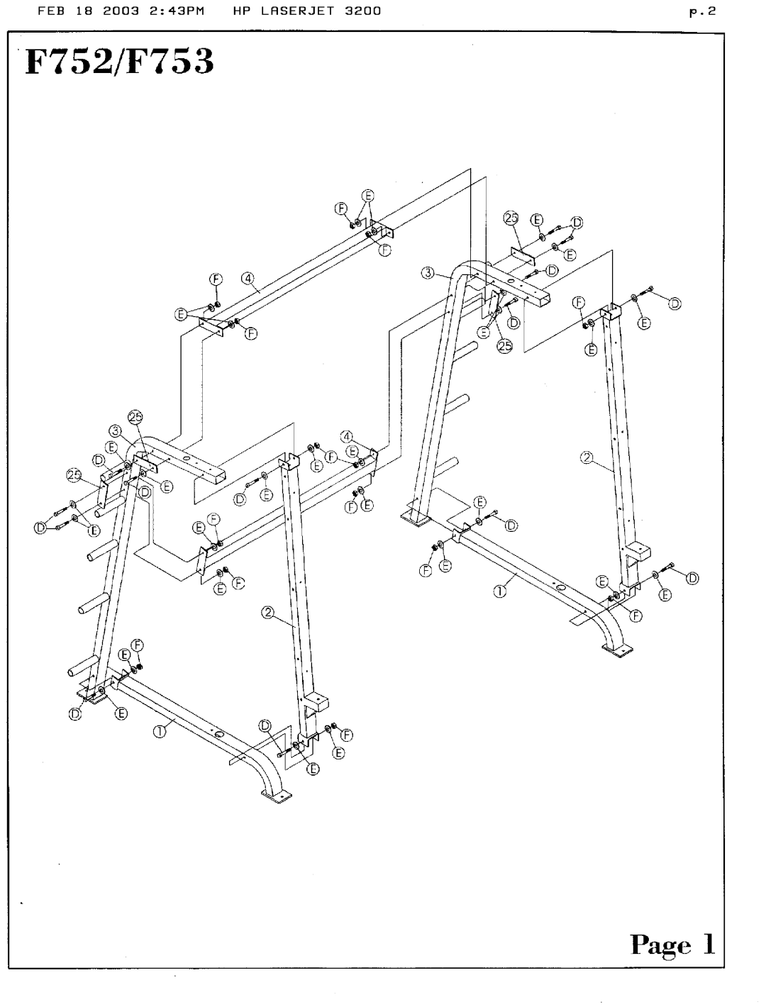 Hoist Fitness F752, F753 manual 