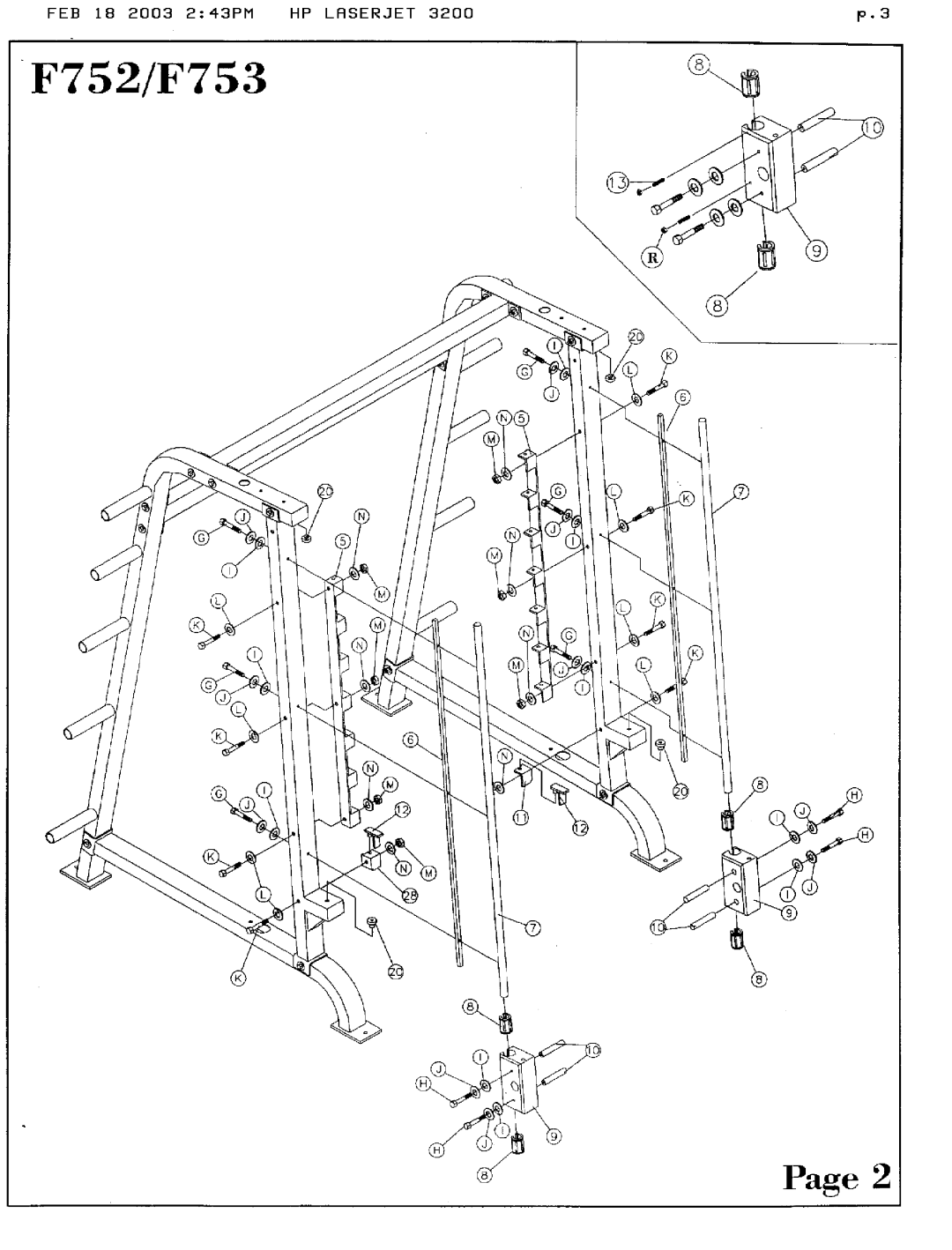 Hoist Fitness F753, F752 manual 