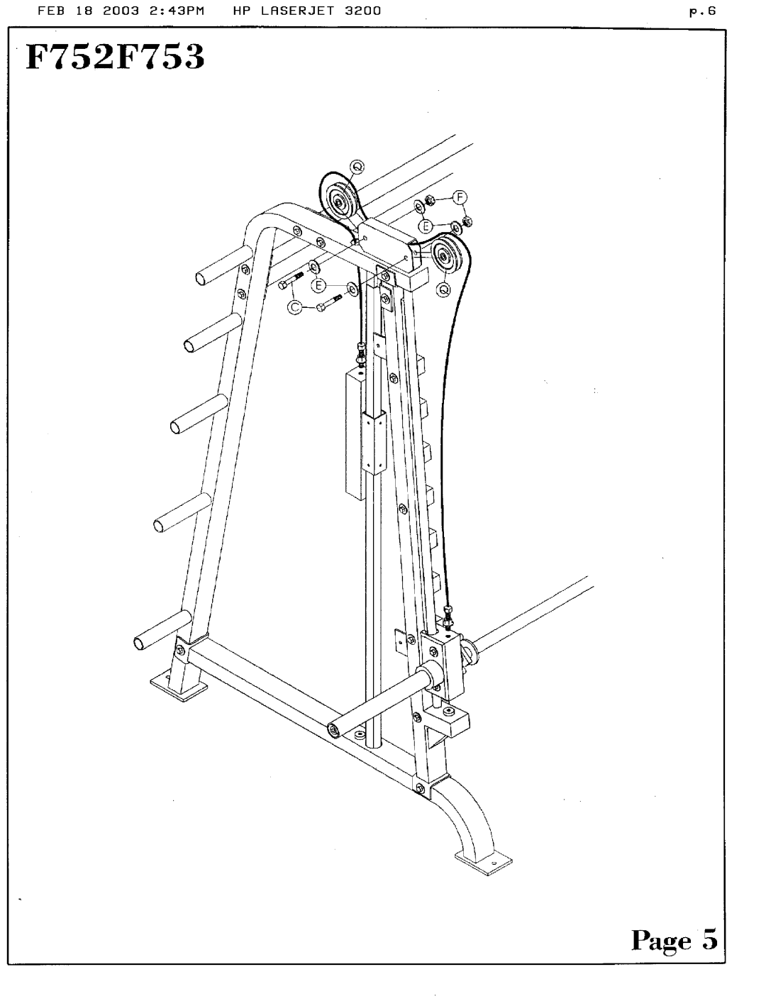 Hoist Fitness F752, F753 manual 