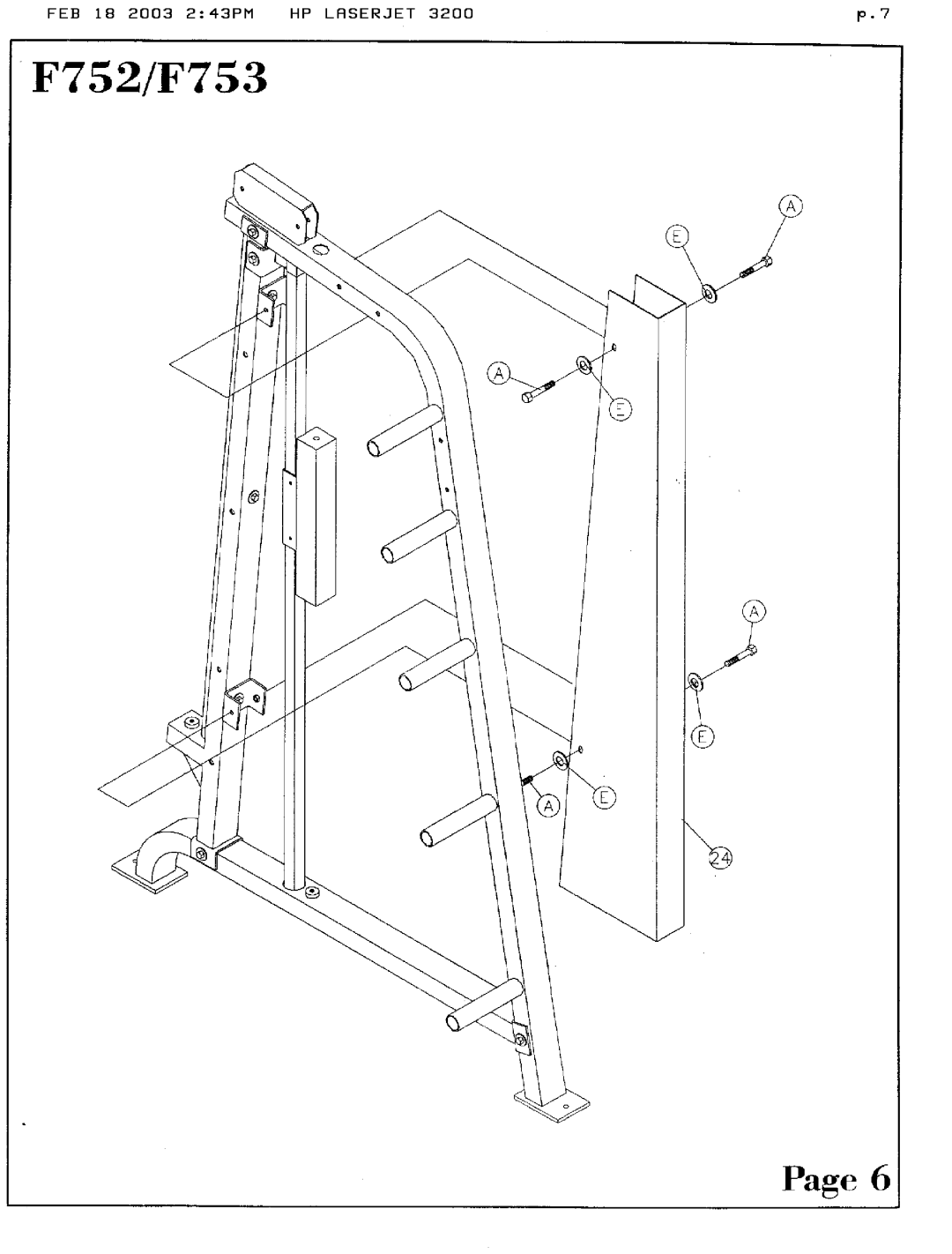 Hoist Fitness F753, F752 manual 