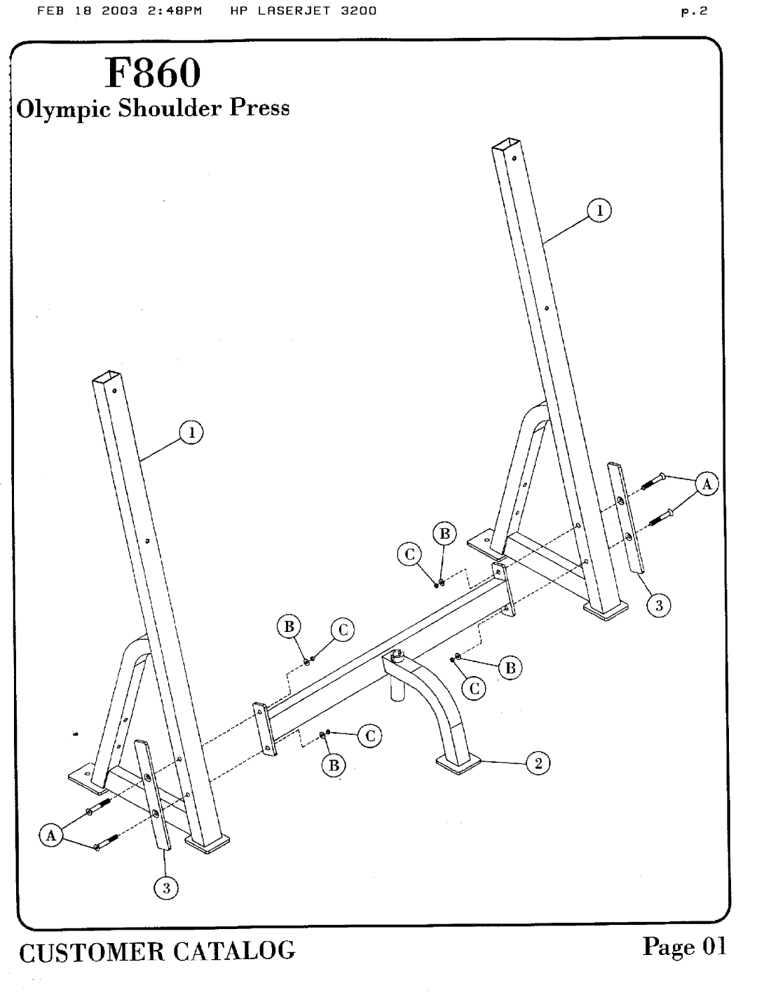 Hoist Fitness f860 manual 