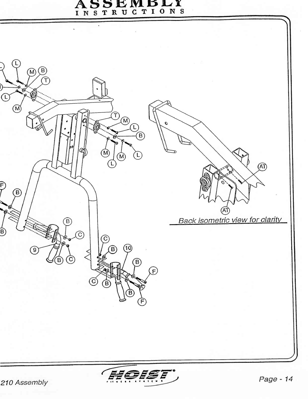 Hoist Fitness H210 manual 