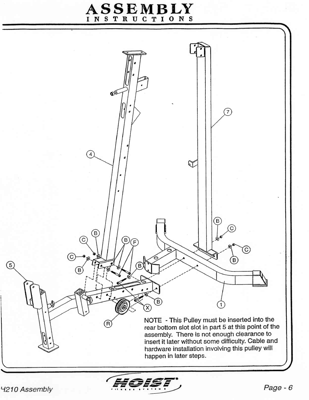 Hoist Fitness H210 manual 