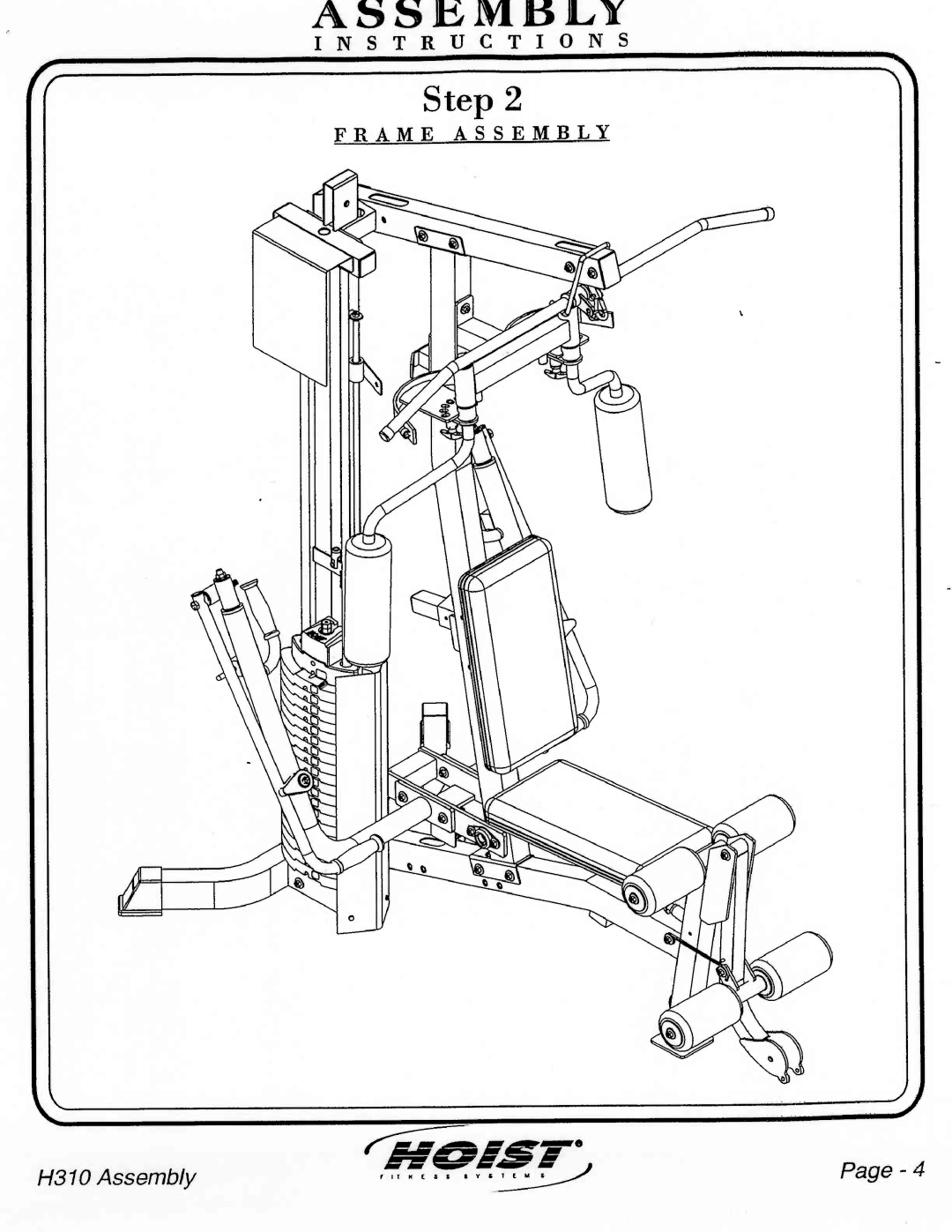 Hoist Fitness H310 manual 