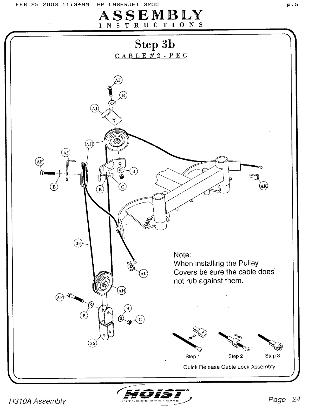 Hoist Fitness H310A manual 