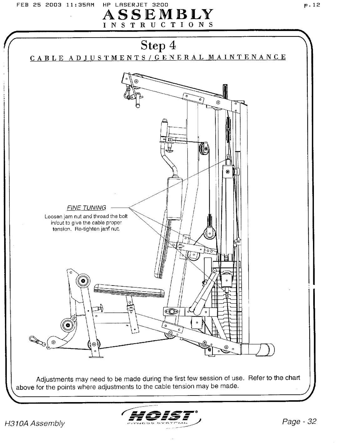 Hoist Fitness H310A manual 