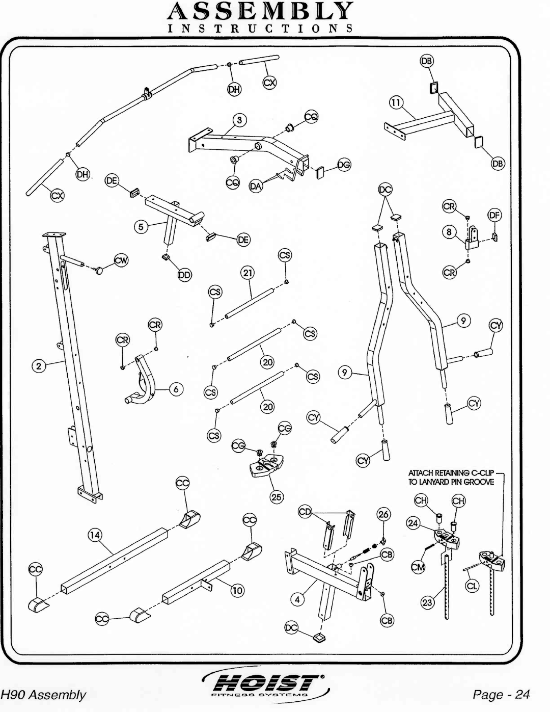 Hoist Fitness H90 manual 