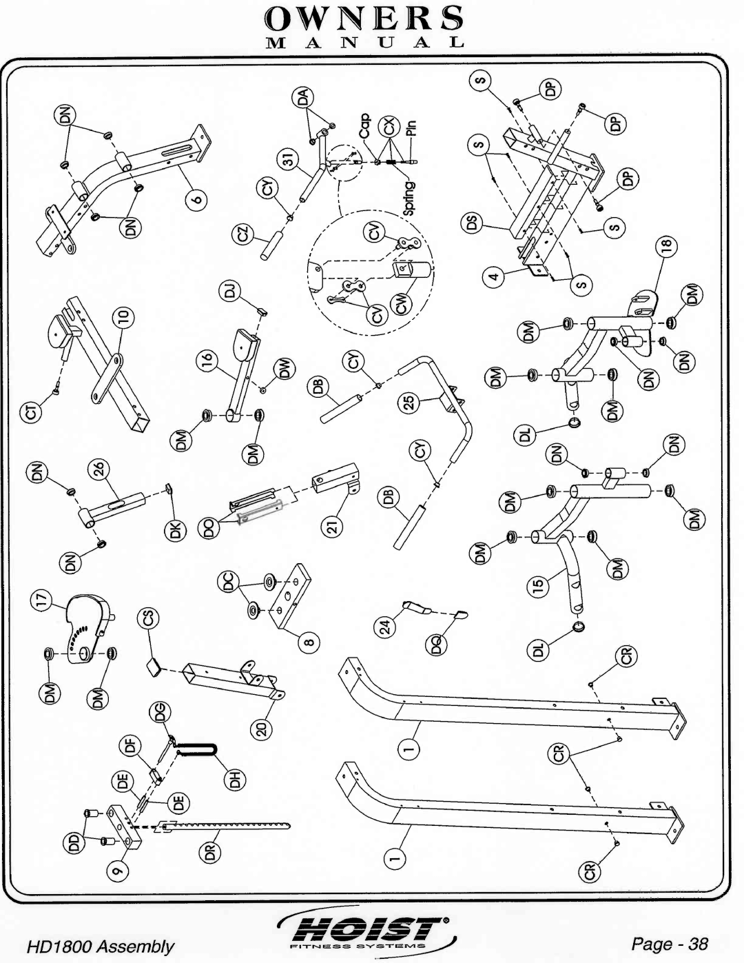 Hoist Fitness HD1800 manual 