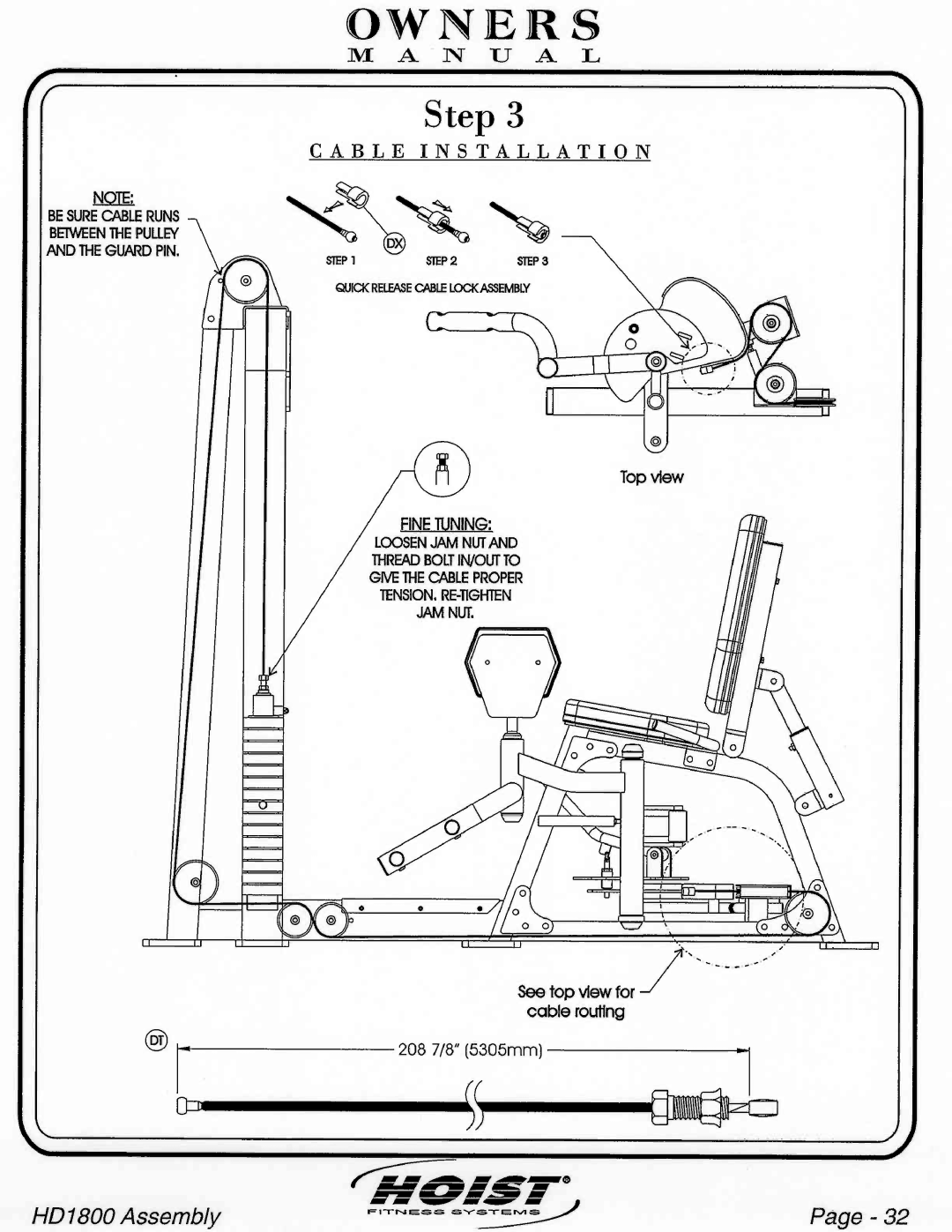 Hoist Fitness HD1800 manual 