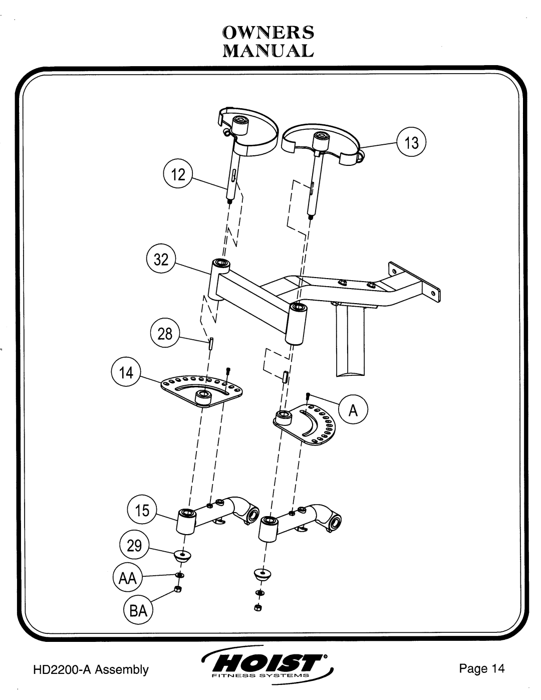 Hoist Fitness HD2200-A manual 