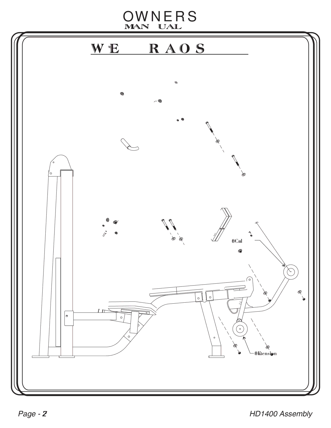 Hoist Fitness HDI400 owner manual I G H T R a T I O S 