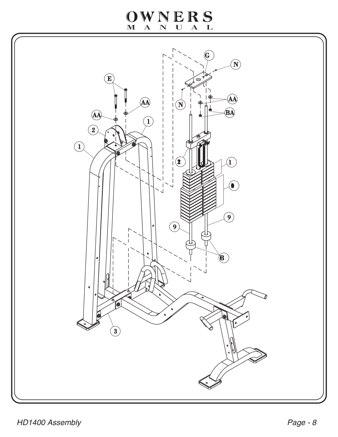 Hoist Fitness HDI400 owner manual Aan 