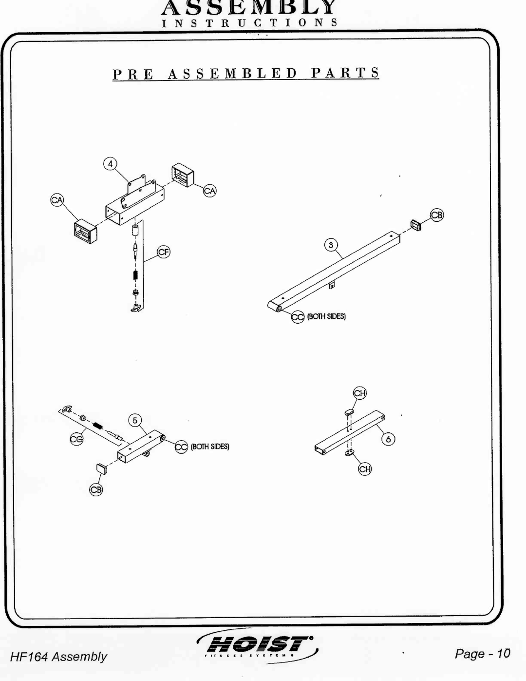 Hoist Fitness HF164 manual 