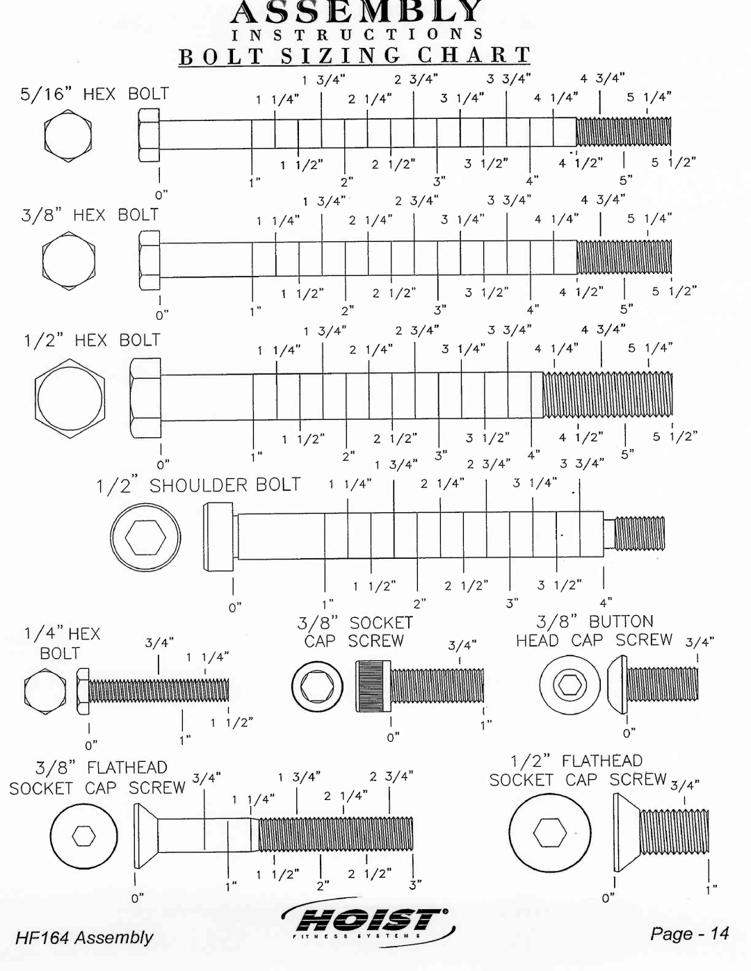 Hoist Fitness HF164 manual 