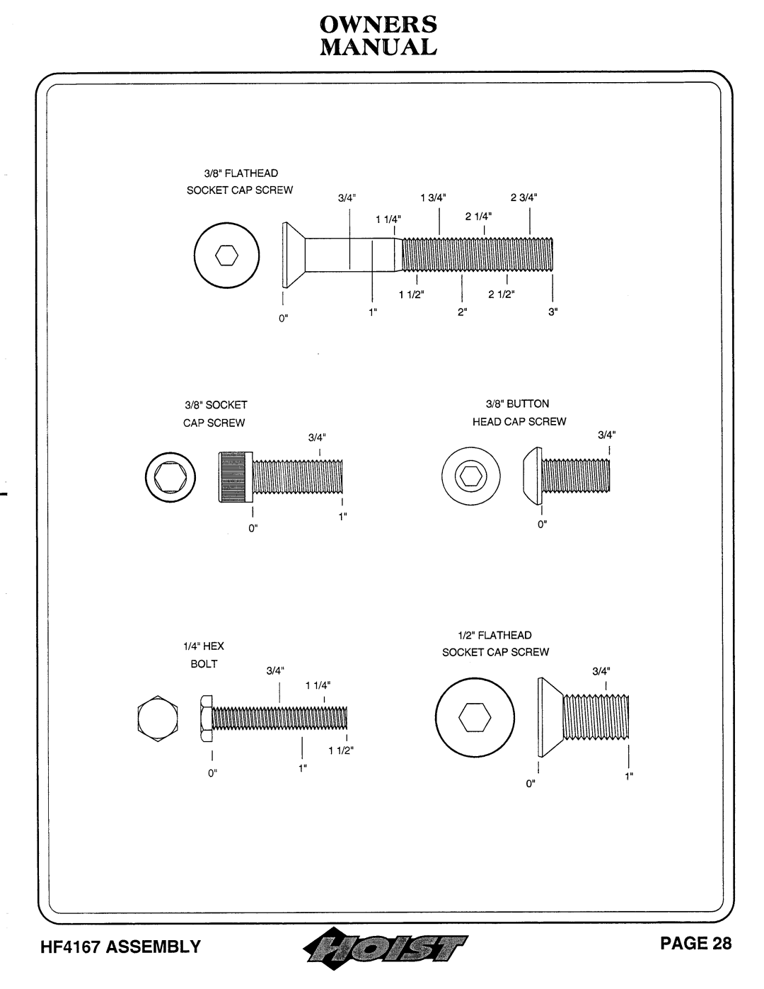 Hoist Fitness HF4167 owner manual 