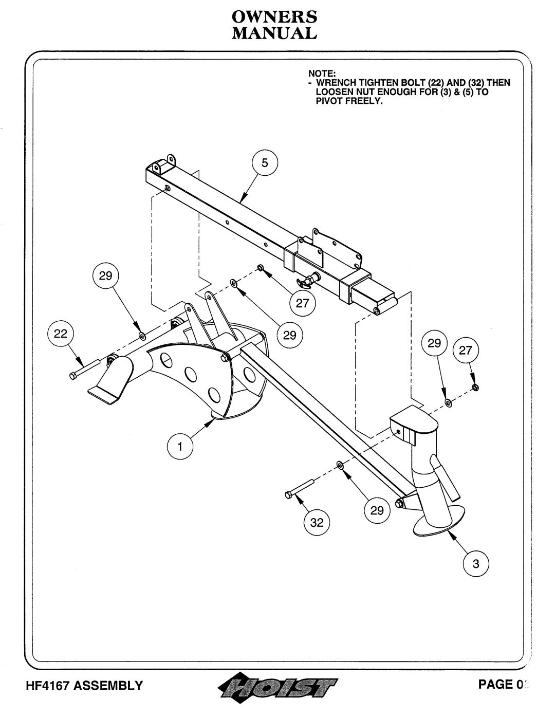 Hoist Fitness HF4167 owner manual 