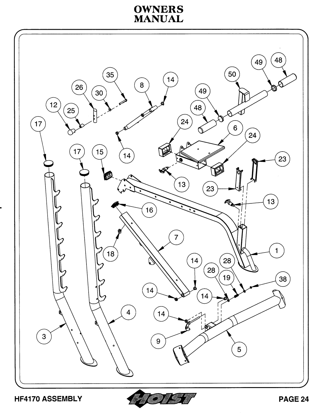 Hoist Fitness HF4170 owner manual 