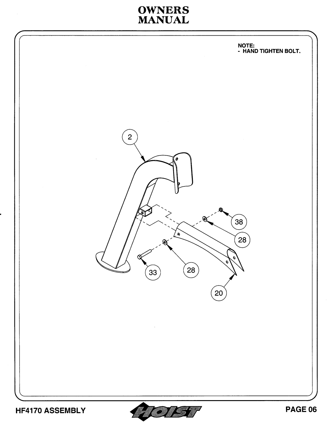 Hoist Fitness HF4170 owner manual 