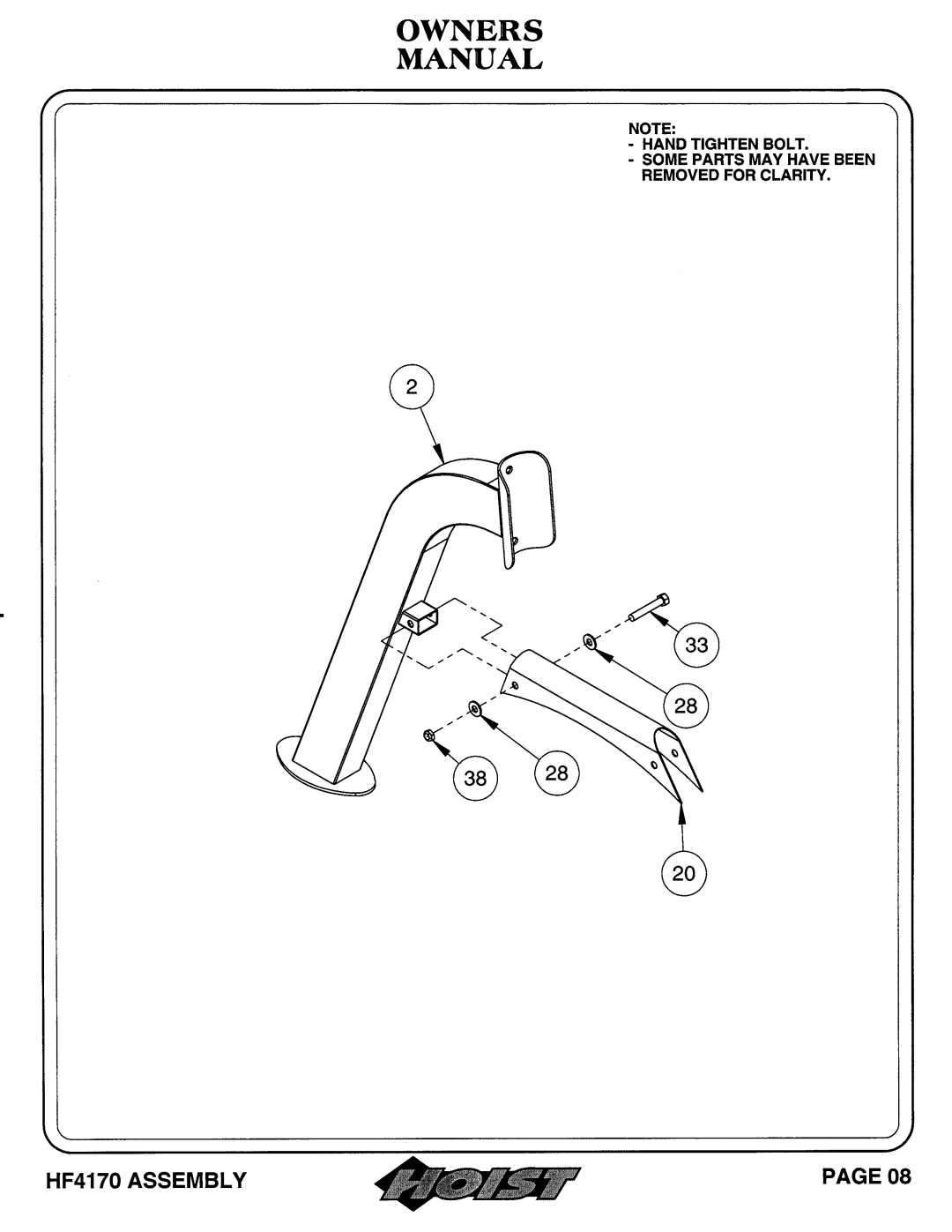 Hoist Fitness HF4170 owner manual 