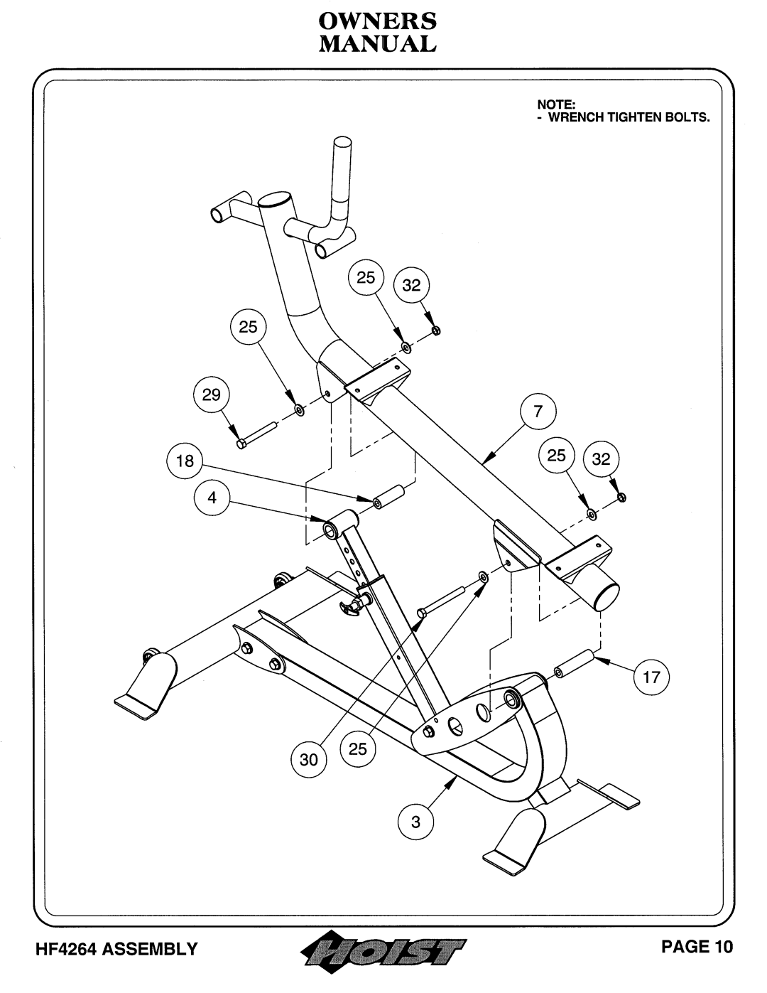 Hoist Fitness HF4264 owner manual 