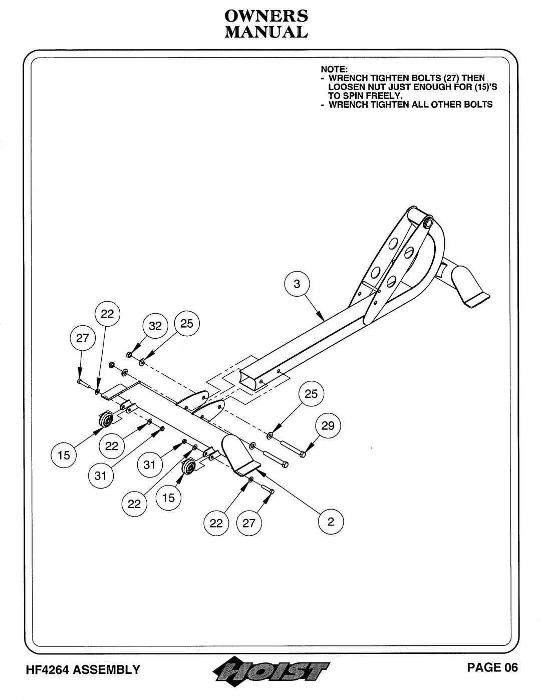 Hoist Fitness HF4264 owner manual 