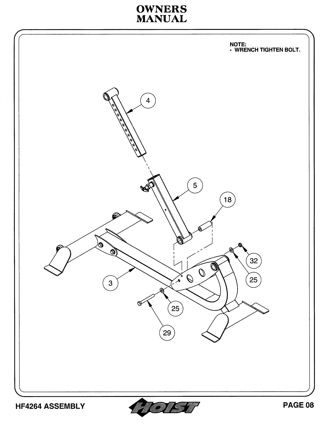 Hoist Fitness HF4264 owner manual 