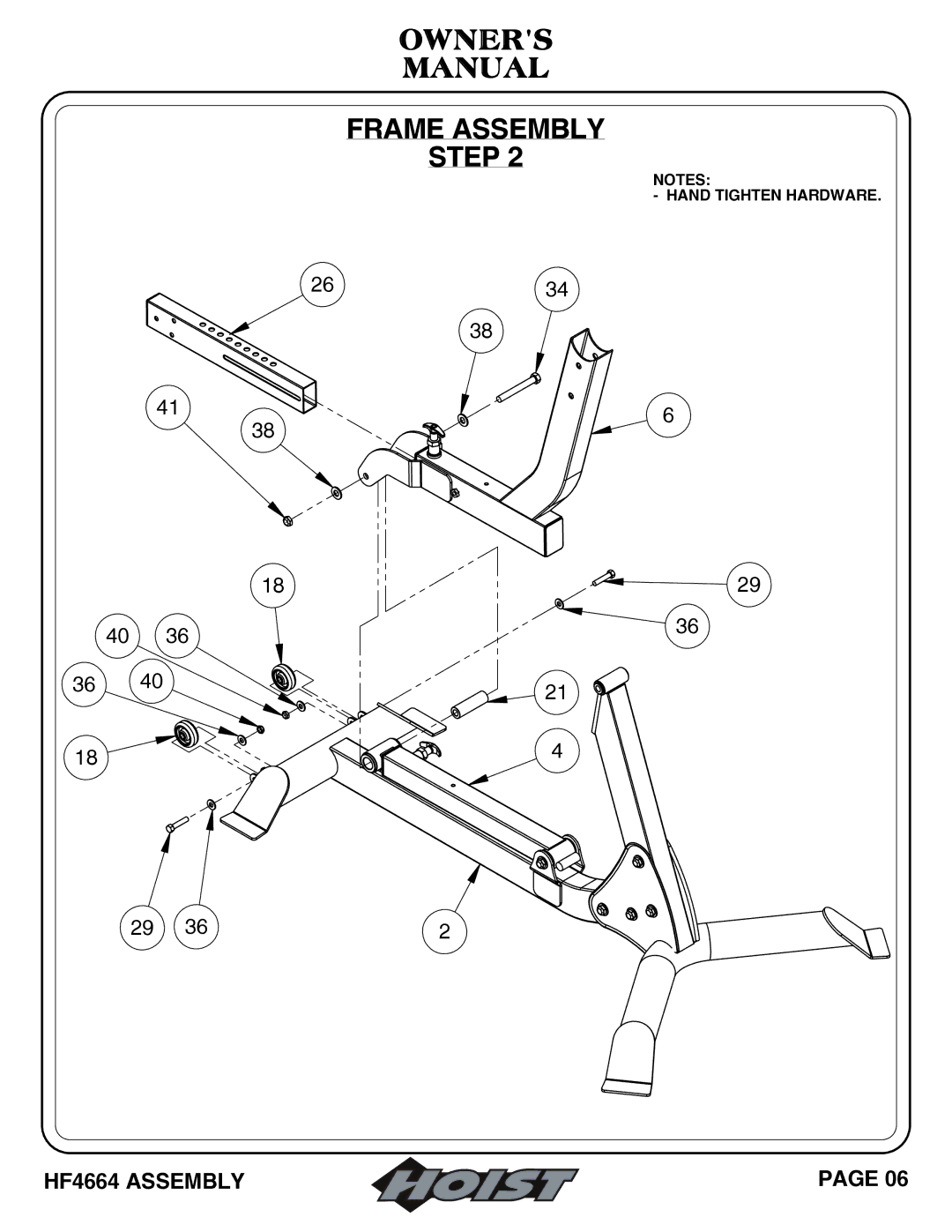 Hoist Fitness HF4664 owner manual 2634 