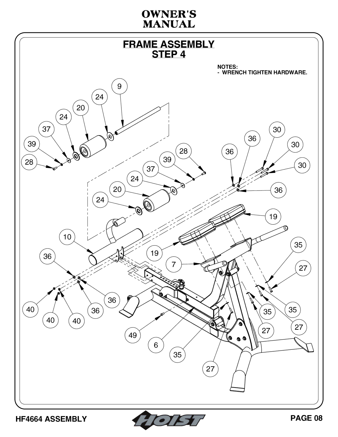 Hoist Fitness HF4664 owner manual 4036 