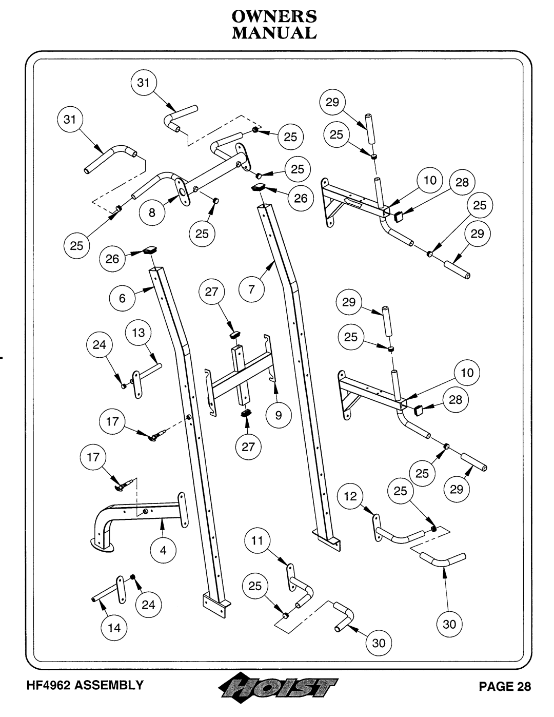 Hoist Fitness HF4962 owner manual 