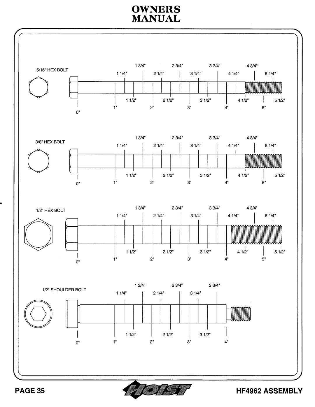 Hoist Fitness HF4962 owner manual 