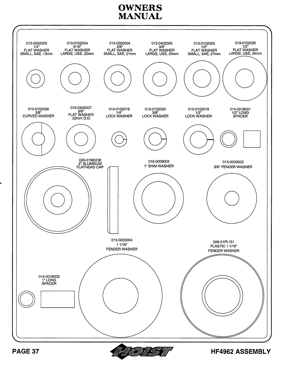 Hoist Fitness HF4962 owner manual 